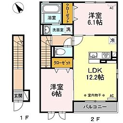 間取図画像 2LDK