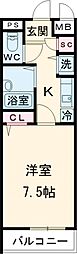 間取図画像 1K