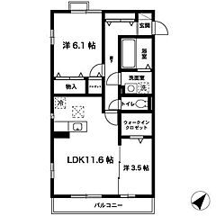 物件の間取り