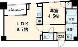 ポルト　ドゥ　ヴァンドーム 2階1LDKの間取り