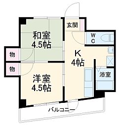 間取図画像 2K
