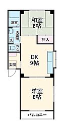 間取図画像 2DK