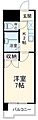 クレールたつた6階3.4万円