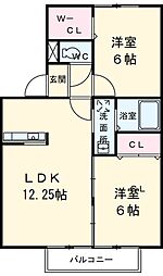 間取図画像 2LDK