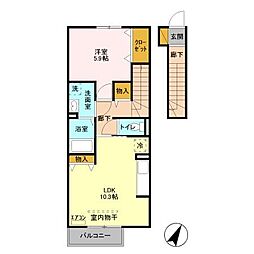 間取図画像 1LDK