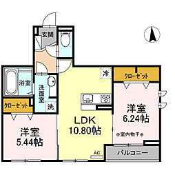 間取図画像 2LDK
