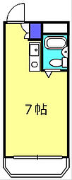 エスケイハイツ ワンルームの間取図画像