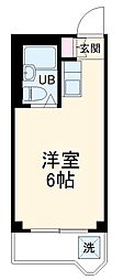 エスケイハイツ ワンルームの間取図画像