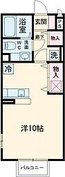 セジュールコト Ａ 1階ワンルームの間取り