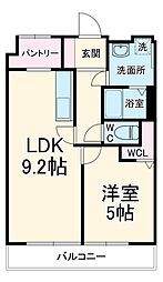 榊原ビル 3階1LDKの間取り