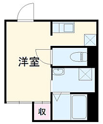Ｎ95 3階1Kの間取り