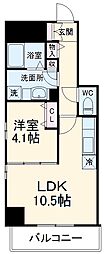 JR京浜東北・根岸線 与野駅 徒歩4分の賃貸マンション 7階1LDKの間取り