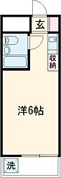 東京メトロ千代田線 綾瀬駅 徒歩11分の賃貸マンション 5階ワンルームの間取り