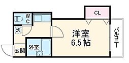 マンションＪＹ館 3階1Kの間取り