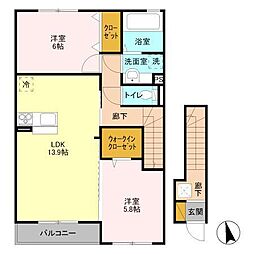 間取図画像 2LDK