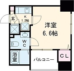 東京メトロ丸ノ内線 中野坂上駅 徒歩4分の賃貸マンション 3階1Kの間取り