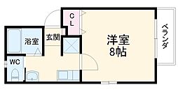 間取図画像 1K