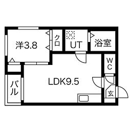 間取図画像 1LDK
