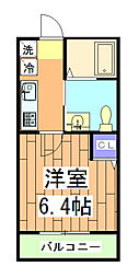 Ｅ’ｚ　太子道 4階1Kの間取り
