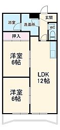 間取図画像 2LDK