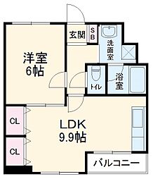 間取図画像 1LDK