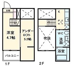 Ｌ’ｅｎｄｒｏｉｔ　ａｐａｉｓａｎｔ 1階ワンルームの間取り