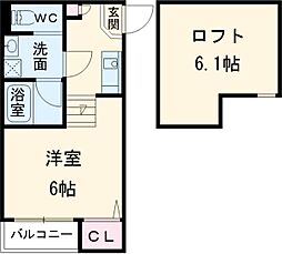 名古屋市営名城線 熱田神宮伝馬町駅 徒歩3分の賃貸アパート 1階1Kの間取り