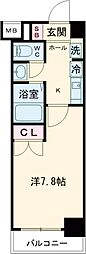 プライムアーバン葛西イースト 8階1Kの間取り