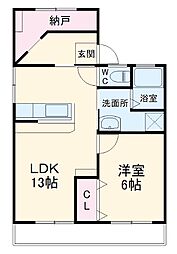 間取図画像 1SLDK