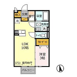 間取図画像 1LDK