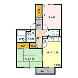 間取図画像 2DK