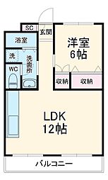 間取図画像 1LDK