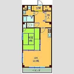 名古屋市営東山線 高畑駅 バス6分 入場一丁目下車 徒歩3分の賃貸マンション 4階1LDKの間取り