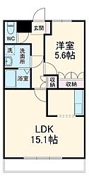 間取図画像 1LDK