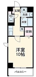 JR武蔵野線 東川口駅 徒歩3分の賃貸マンション 4階1Kの間取り