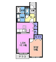 間取図画像 1LDK