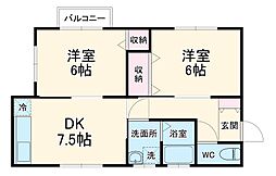 間取図画像 2DK