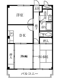 エンゲルベルク 3DKの間取図画像