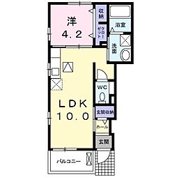 シエロ 1LDKの間取図画像