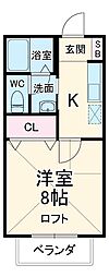 間取図画像 1K