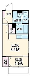 間取図画像 1LDK