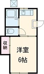 メゾン・ド・ロンドン 1階1Kの間取り