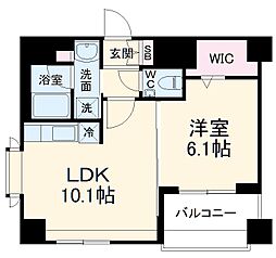 ソアラノーム北浦和 2階1LDKの間取り
