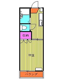 JR京浜東北・根岸線 赤羽駅 徒歩8分の賃貸アパート 2階1Kの間取り