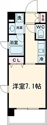 東急田園都市線 用賀駅 徒歩13分の賃貸マンション 4階1Kの間取り
