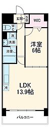 JR東北本線 土呂駅 徒歩2分の賃貸マンション 5階1LDKの間取り
