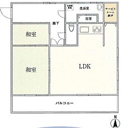 間取図画像 2LDK