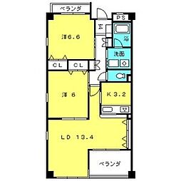 間取図画像 2LDK