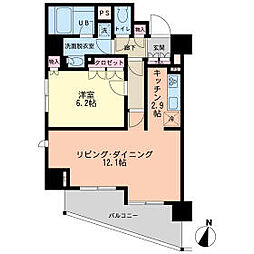 JR京浜東北・根岸線 赤羽駅 徒歩7分の賃貸マンション 9階1LDKの間取り