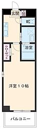 グリーンエイト 3階1Kの間取り